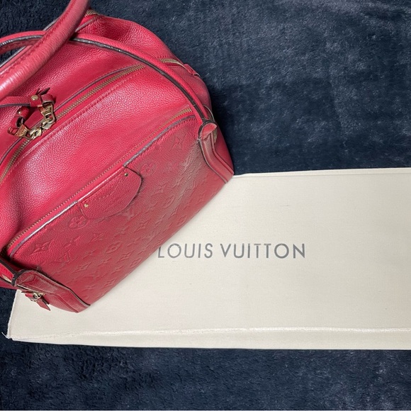 Louis Vuitton Marais MM Empreinte Cerise Red Bag - Picture 16 of 16